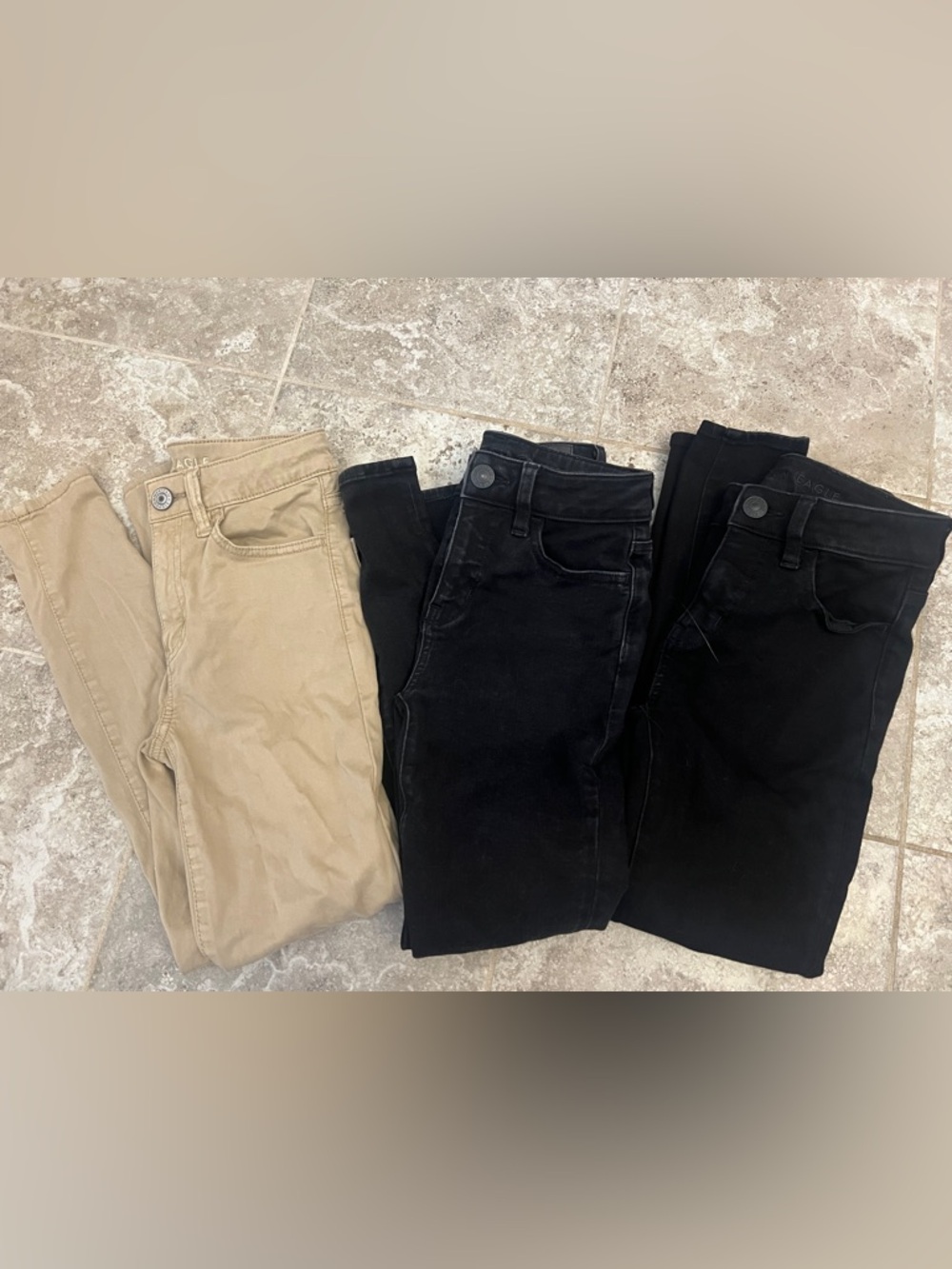 American Eagle 00 x-short set of 3 jeans
